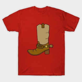 COUNTRY Western Brown Cowboy Boots T-Shirt